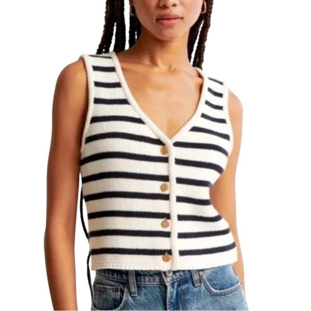 Abercrombie striped vest